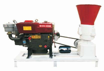 Máy làm viên thức ăn chăn nuôi gia cầm Diesel mạnh mẽ và ổn định 8 - 22hp Flat Die 380V