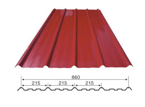 Máy cán tôn mái bằng kim loại CE 860 Cắt hồ sơ thủy lực
