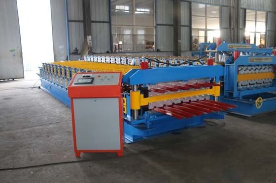 Máy tạo hình cửa cuốn 18m / phút Ngói thép màu ISO
