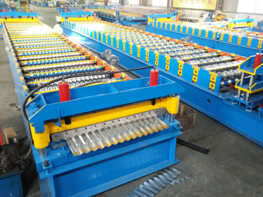 Máy cán thép màu Cr12 màu xanh lam cho bảng bảo vệ