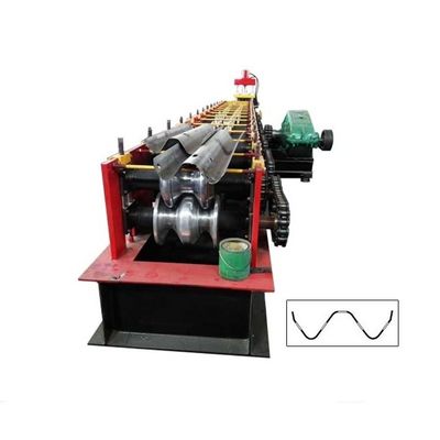 Máy cán tôn lan can đường cao tốc CE Máy đục lỗ san bằng 10T