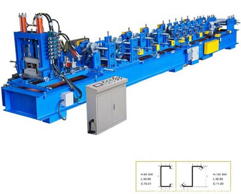 15m / phút Máy cán xà gồ CZ Trạm con lăn 6,5T 15