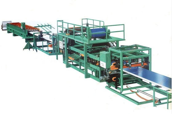 Máy tạo hình cuộn bảng điều khiển PU Sandwich Dây chuyền sản xuất 28KW