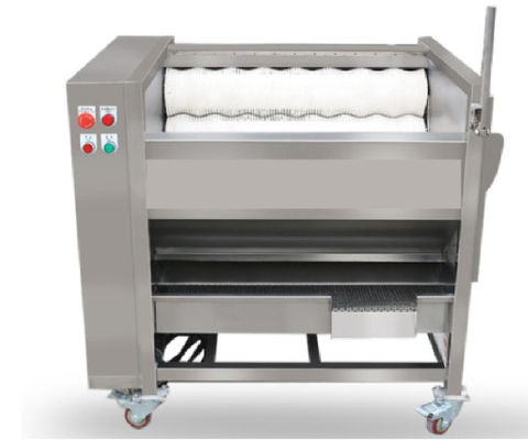 Máy chế biến thực phẩm 800kg / h, Máy bóc vỏ công nghiệp bàn chải