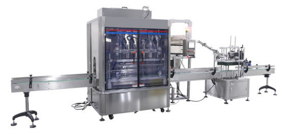 Máy đóng gói tự động dầu đậu phộng, Máy chiết rót chai dầu 1800bph