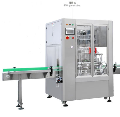 Máy đóng gói chiết rót tự động 50L Máy đóng nắp chai 20bph