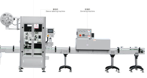 Máy đóng nắp chai tự động 2 đầu, Máy dán nhãn co 30bpm