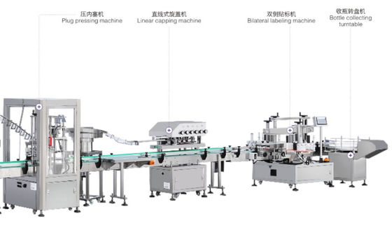 Máy dán nhãn hai mặt 6 đầu Máy đóng nắp trục vít tự động SS304