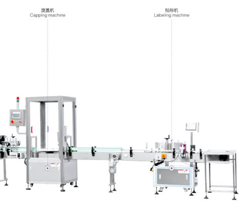 Máy đóng gói chiết rót thực phẩm có trọng lượng 1200bph Niêm phong đóng nắp In ấn