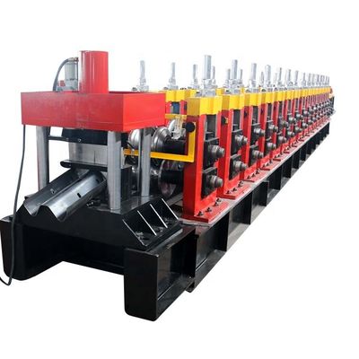 Máy tạo cuộn rào cản sự cố màu đỏ 15m / phút 3T Cho ăn bằng tay