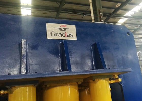Máy dập nổi cửa thép chống trộm 2000Ton với xi lanh đôi