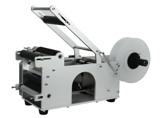 Máy dán nhãn bán tự động 2kw 30b / phút cho các vật thể hình trụ