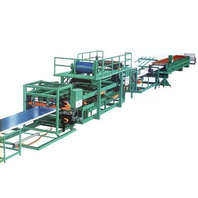 20T Green Sandwich Panel Roll Forming Machine Thiết bị 6m / phút